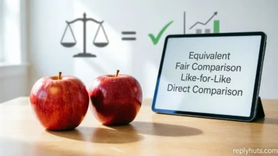 Synonyms for Apples to Apples Comparison